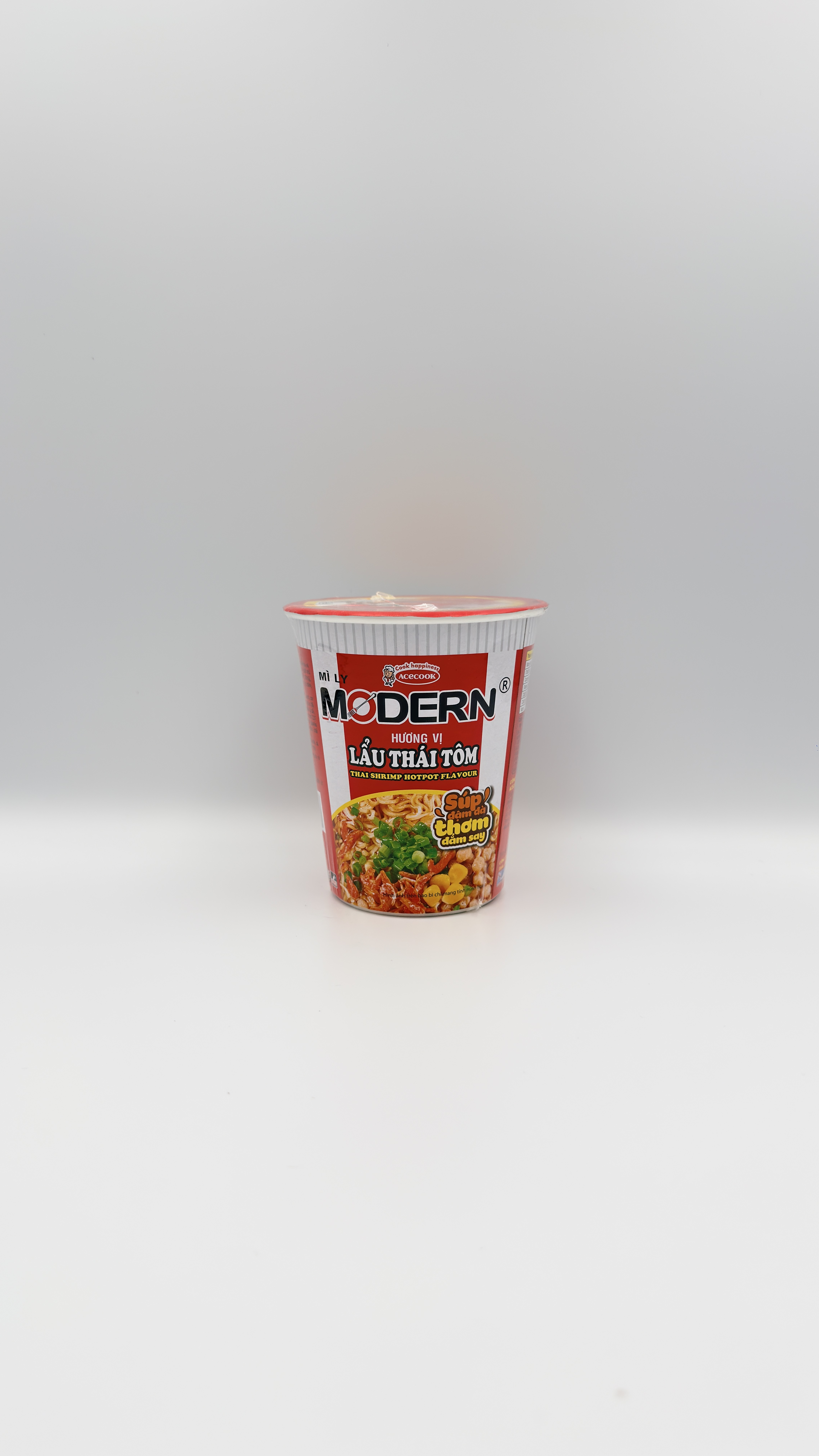 Modern Thai Shrimp Hotpot Noodle Flavor 67 g (Mì Ly Modern Hương Vị Lẩu Thái Tôm)