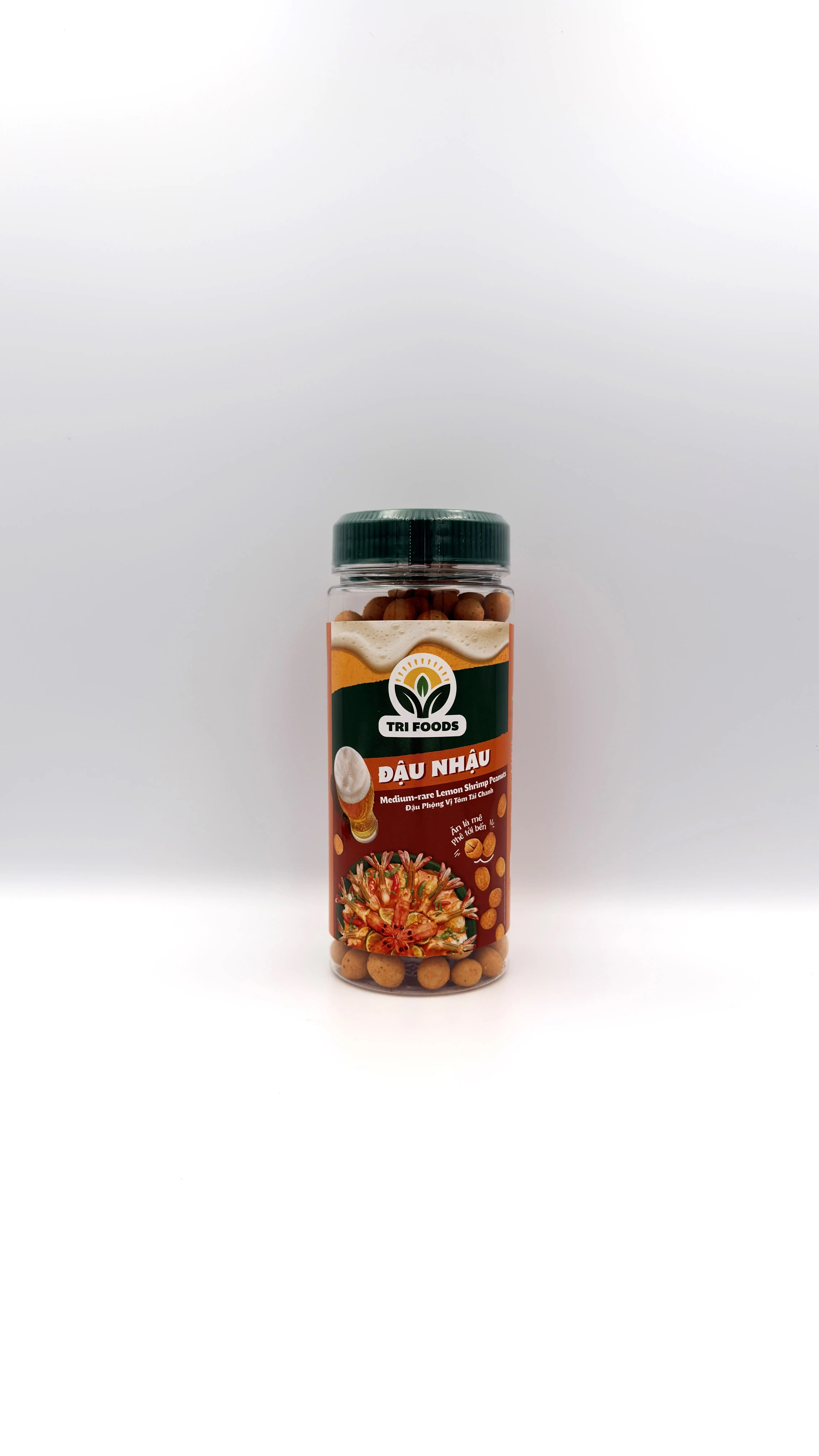 Tri-Foods Lemon Shrimp Flavored Peanuts 210g (Đậu Phộng Vị Tôm Tái Chanh)