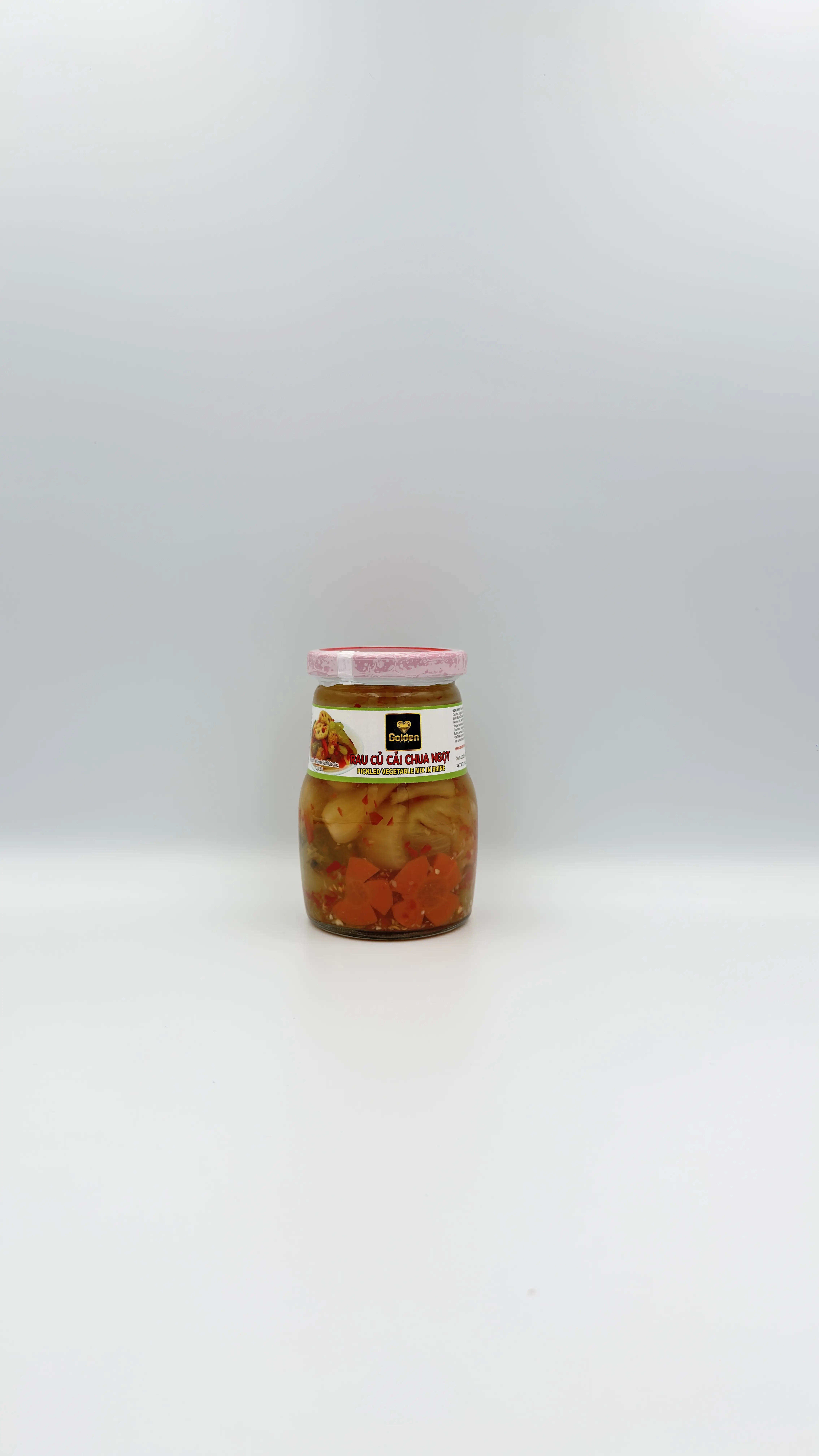 Golden Heart Pickled Vegetable Mix in Brine 400g (Rau Củ Cải Chua Ngọt)