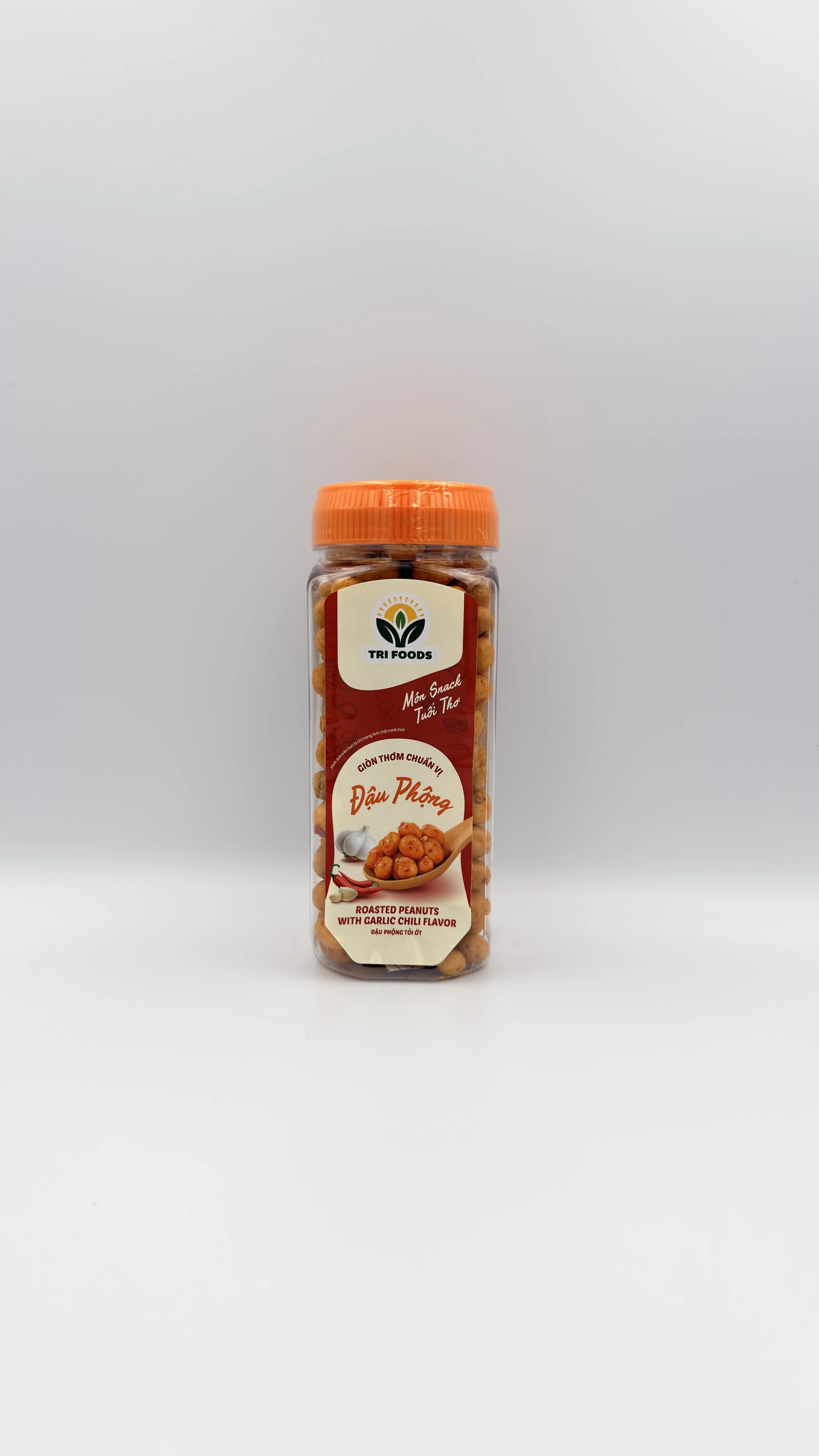 Tri-Foods Garlic Chili Flavored Roasted Peanuts 250g (Đậu Phộng Tỏi Ớt)