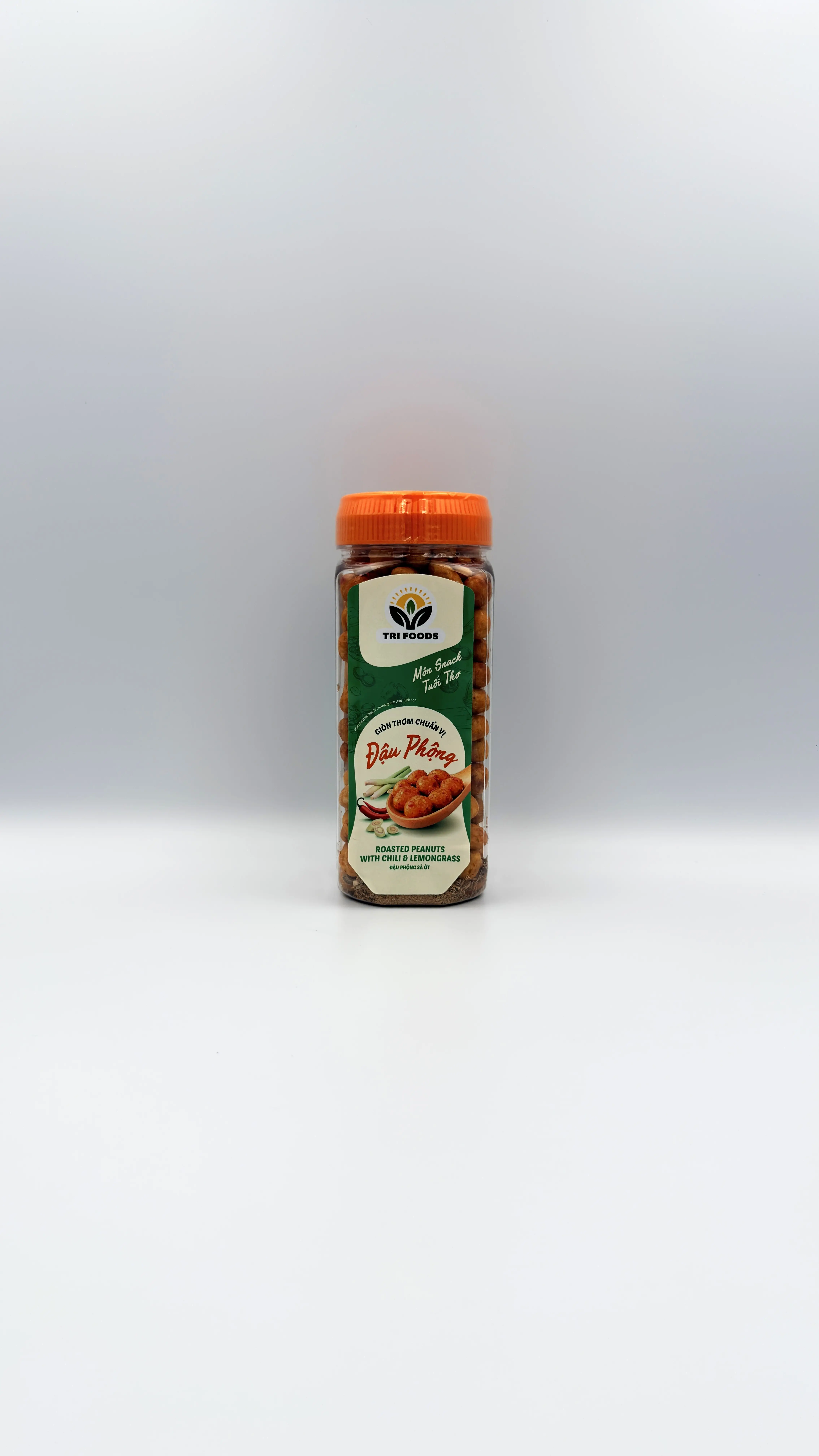 Tri-Foods Chili & Lemongrass Roasted Peanuts 250g (Đậu Phộng Xả Ớt)