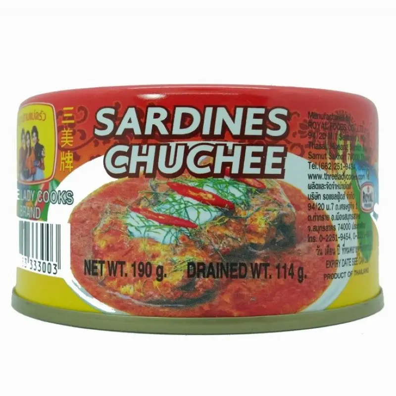 Three Lady Cooks Sardines Chuchee 190g (Cá Mòi Sốt Cà Ri Chuchee)