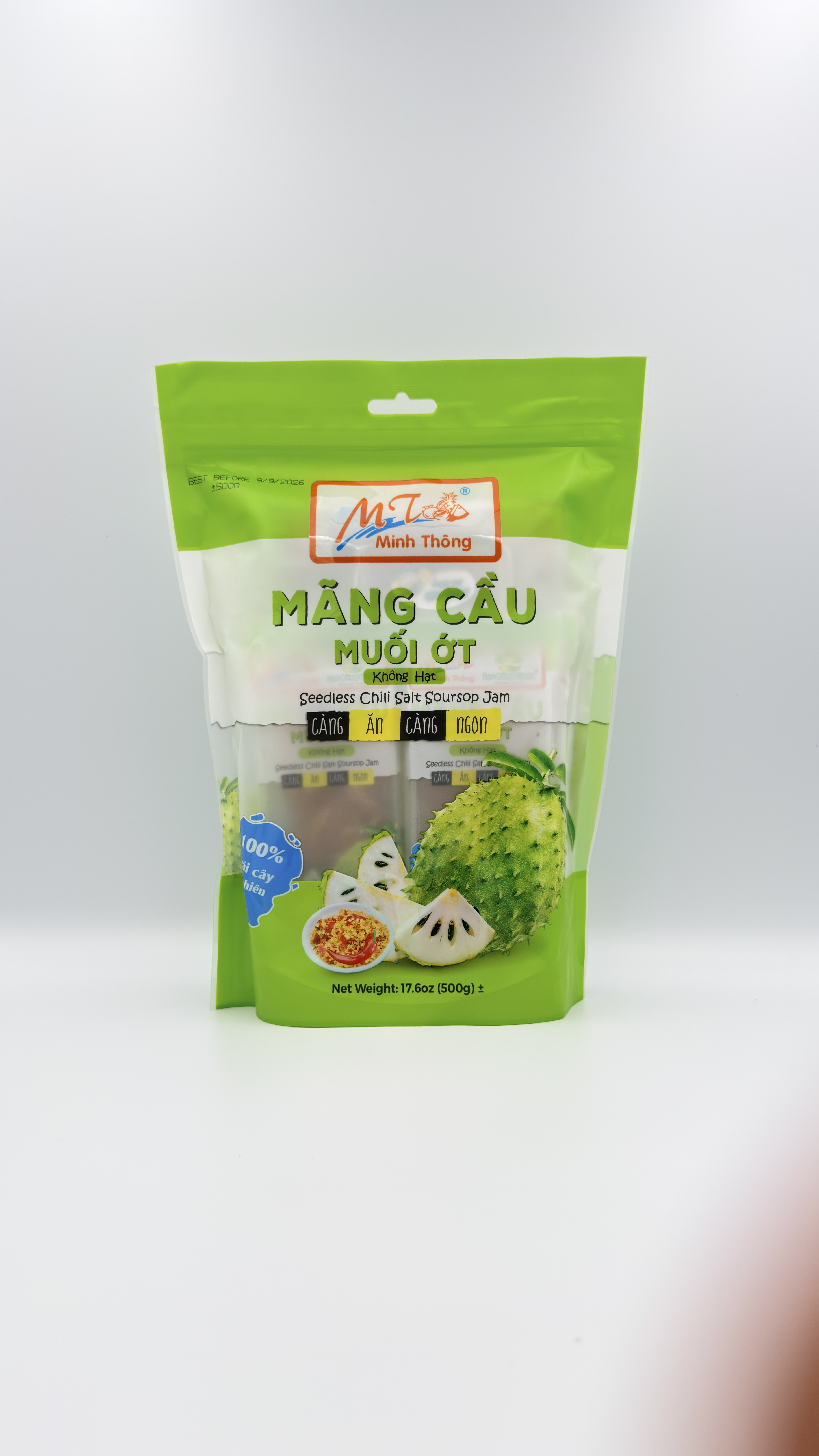 MT Seedless Chili Salt Soursop Jam (Mãng Cầu Muối Ớt Không Hạt)