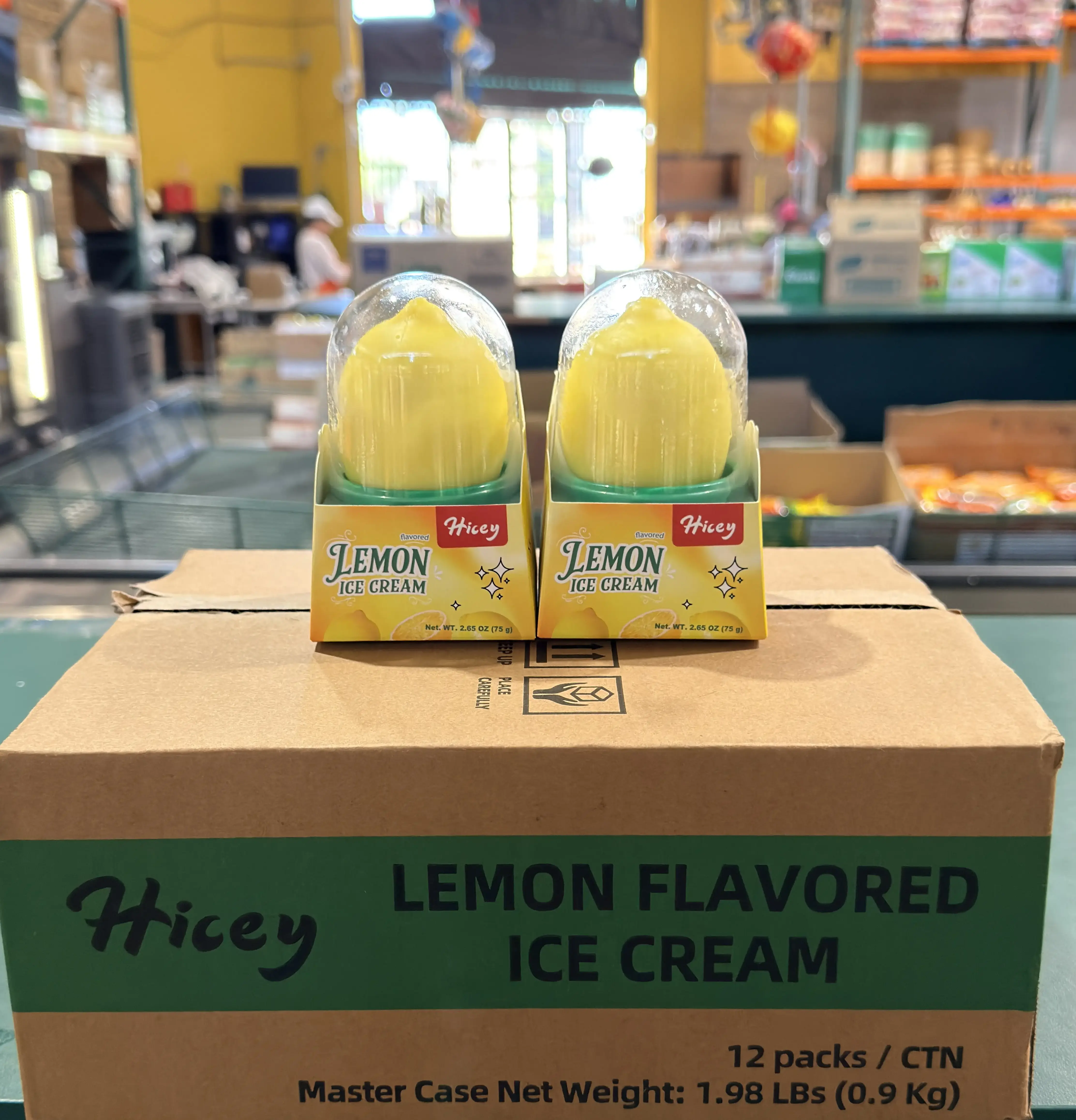 Hicey Lemon Flavored Ice Cream (Kem Hương Chanh Hicey)