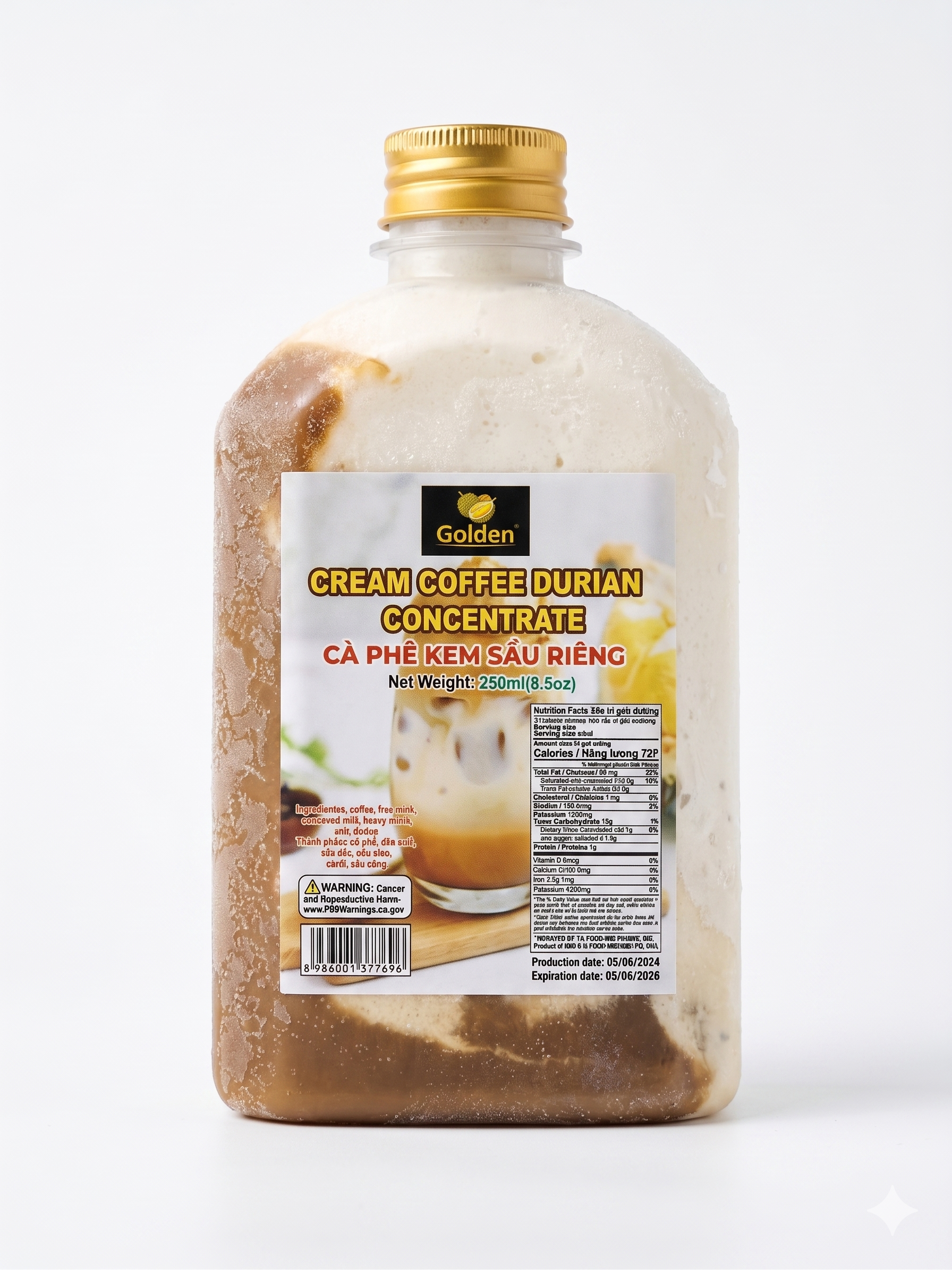 Cream Coffee Durian Concentrate – 250ml