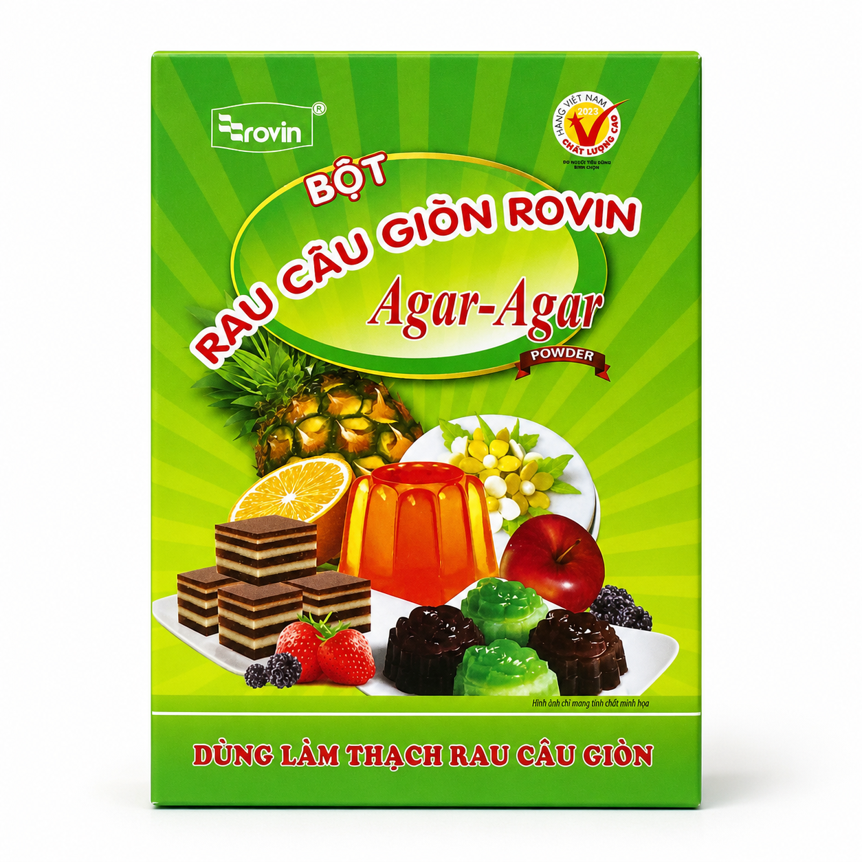 Bột Rau Câu Giòn Rovin