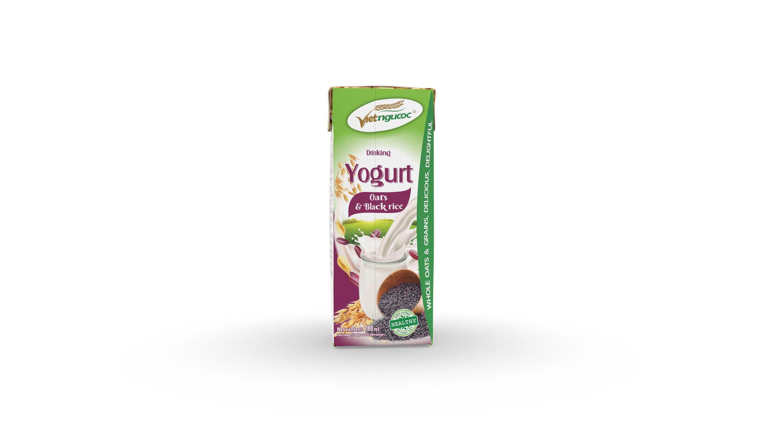 Viet Ngu Coc Drinking Yogurt – Oats & Black Rice 180ml