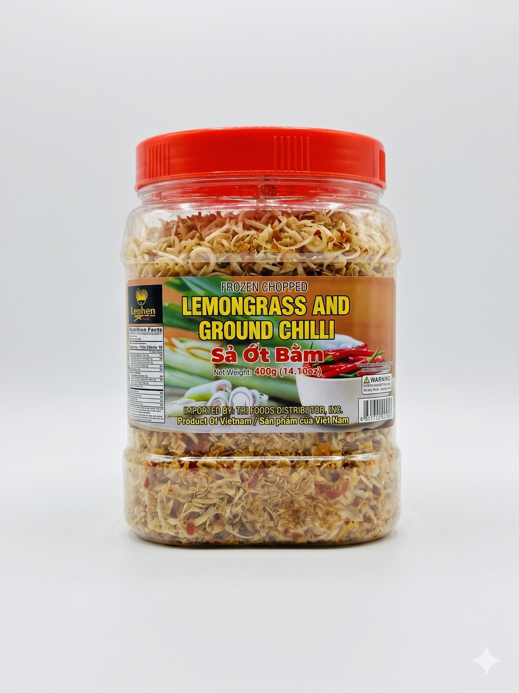 Frozen Chopped Lemongrass and Ground Chilli – 400g