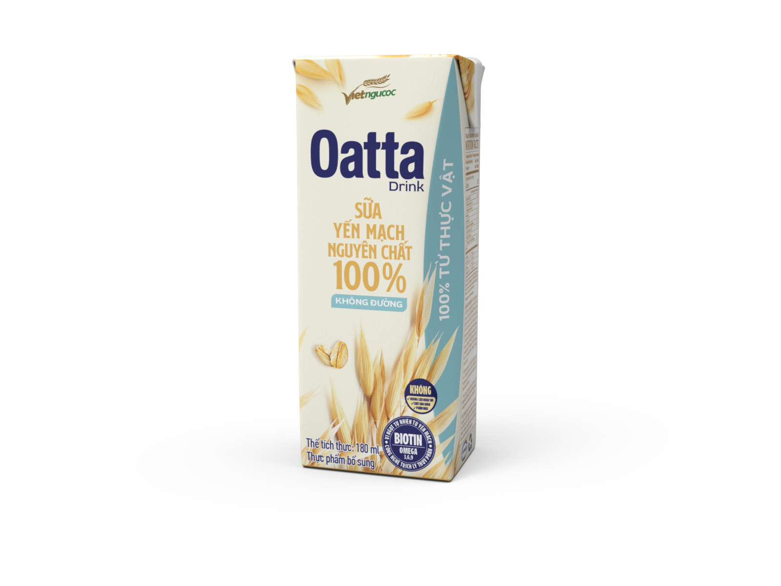 Oatta Drink Pure Oat Milk 100% – No Sugar 180ml