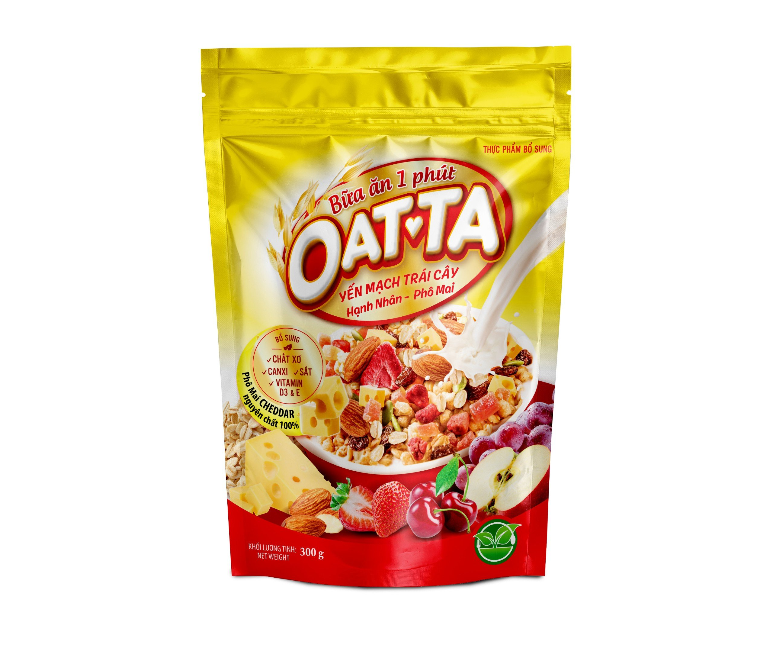 Oatta Fruit Oatmeal – Almond & Cheese Flavor