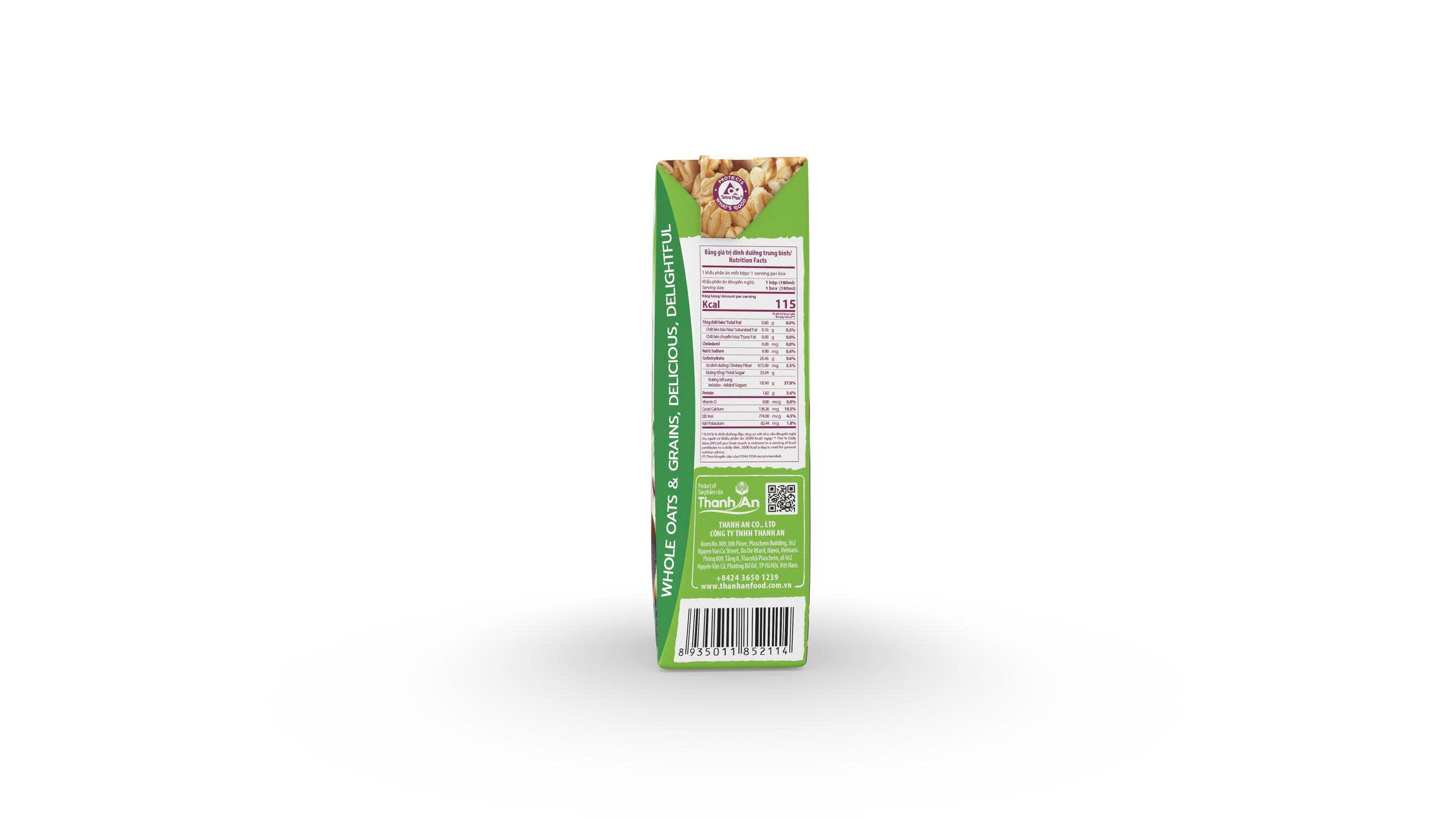 Viet Ngu Coc Drinking Yogurt – Oats & Black Rice 180ml