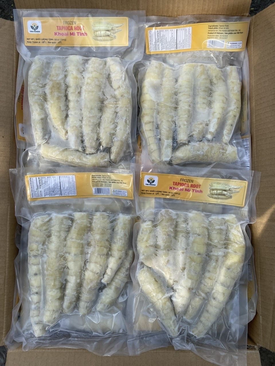 Frozen Tapioca Root (Khoai Mì Tinh Đông Lạnh)