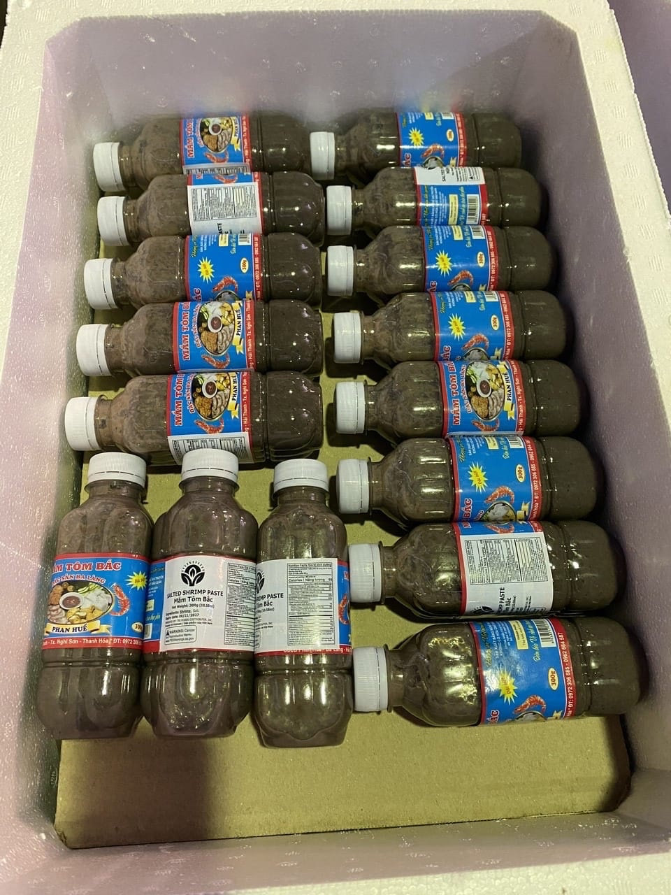 Mắm Tôm Bắc Phan Huệ - Đặc Sản Ba Làng (Salted Shrimp Paste) - Chai 300g