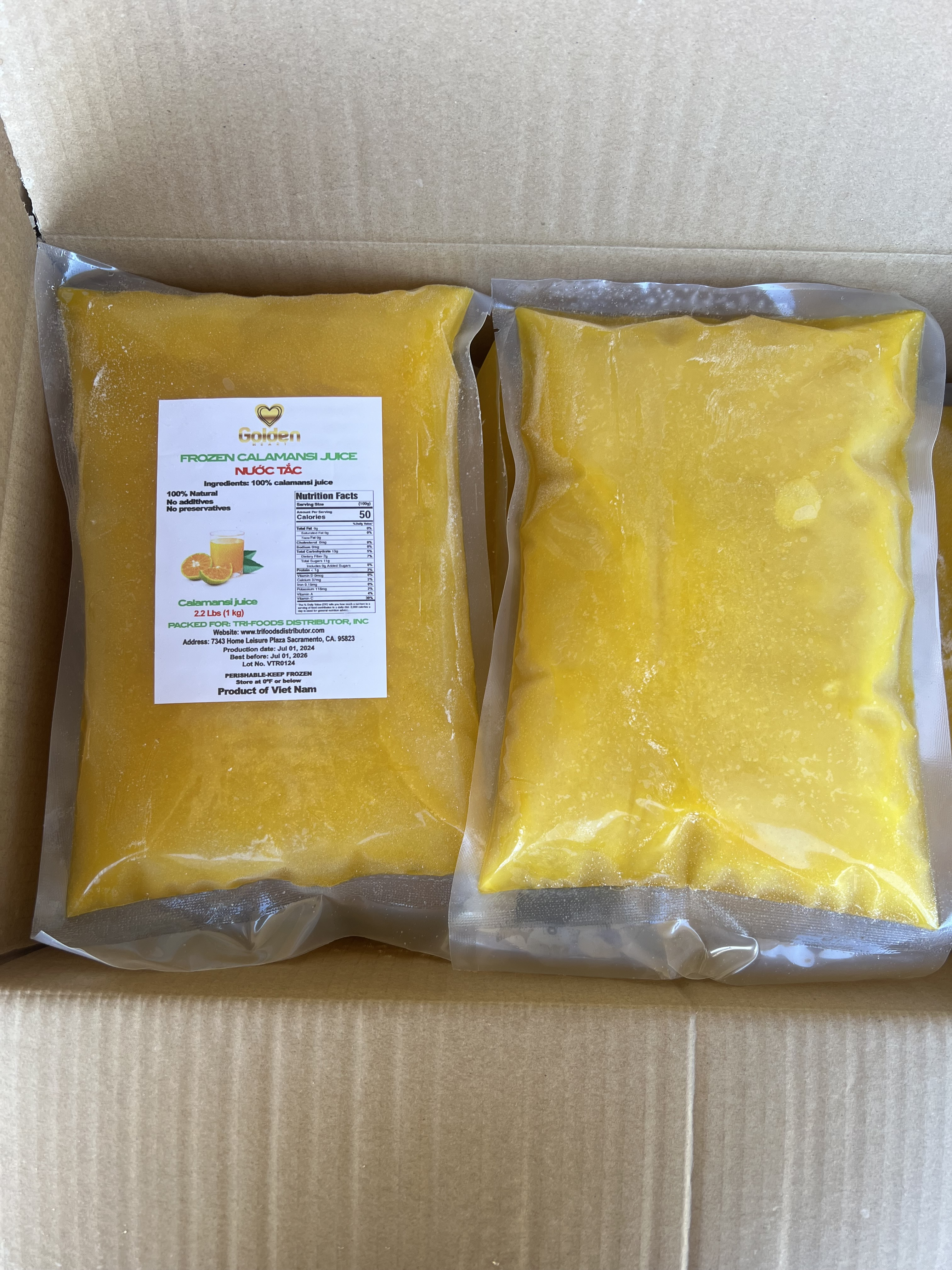 Frozen Calamansi Juice (Nước tắc cấp đông)