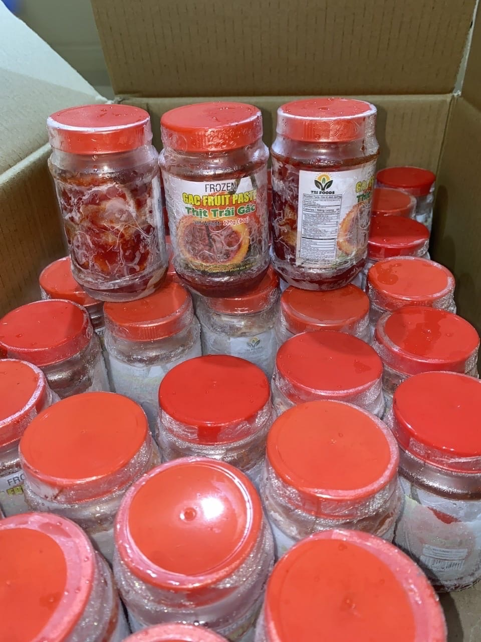 Frozen Gac Fruit Paste (Thịt Trái Gấc Đông Lạnh)