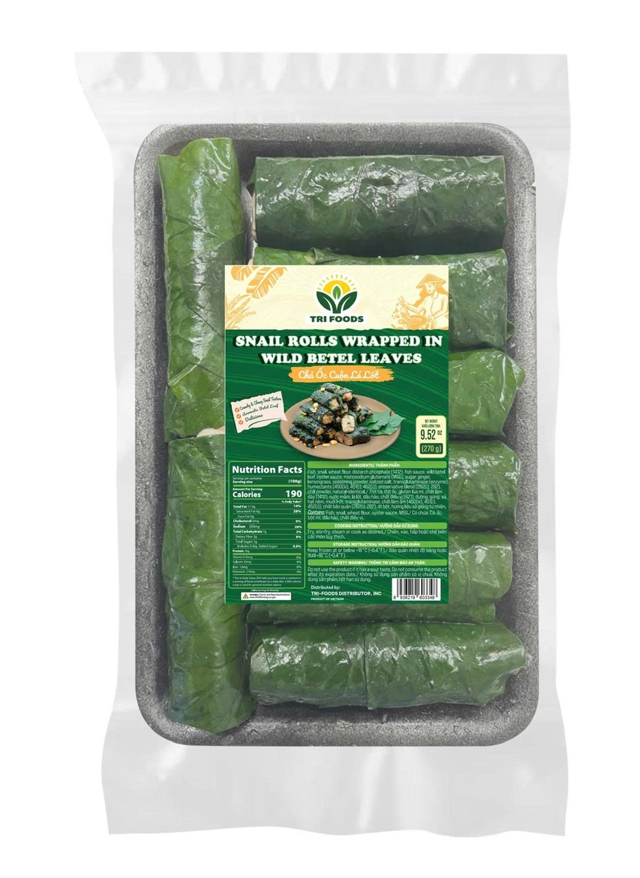 Chả Ốc Cuộn Lá Lốt Tri Foods – Hương Vị Truyền Thống Việt Nam