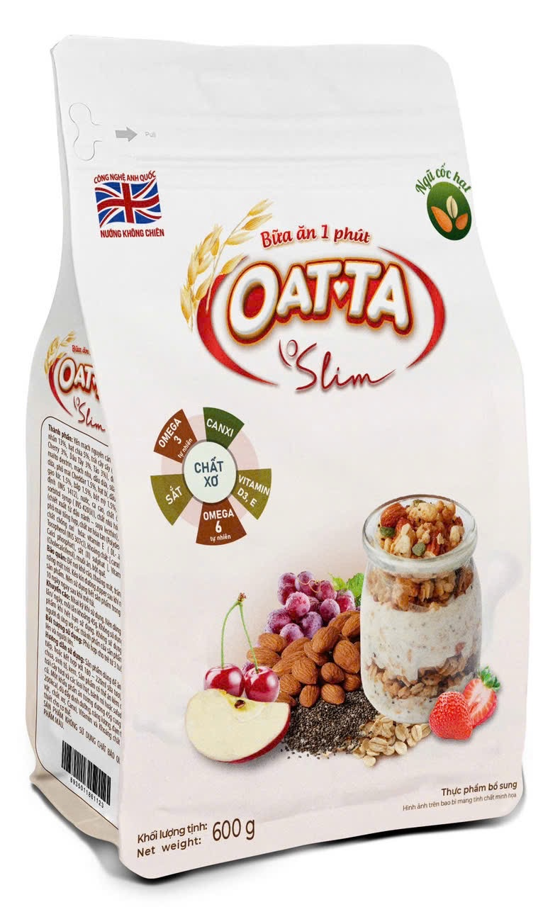 Yến Mạch Trái Cây OATTA Matcha (500g) – Bữa Ăn 1 Phút Tiện Lợi & Dinh Dưỡng