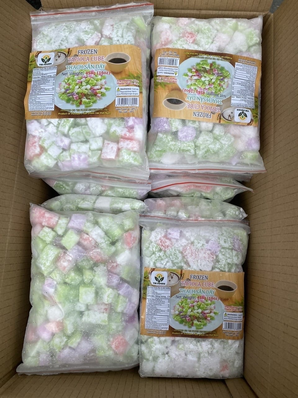 Thạch sắn dây đông lạnh (Frozen Tapioca Cube)