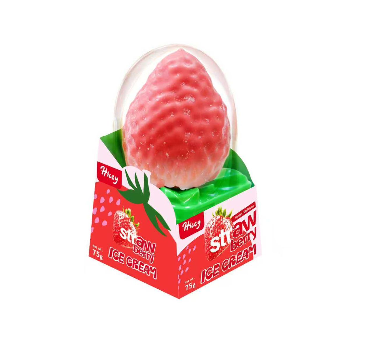 Kem Hình Quả Dâu Tây Hicey (Hicey Strawberry Ice Cream)