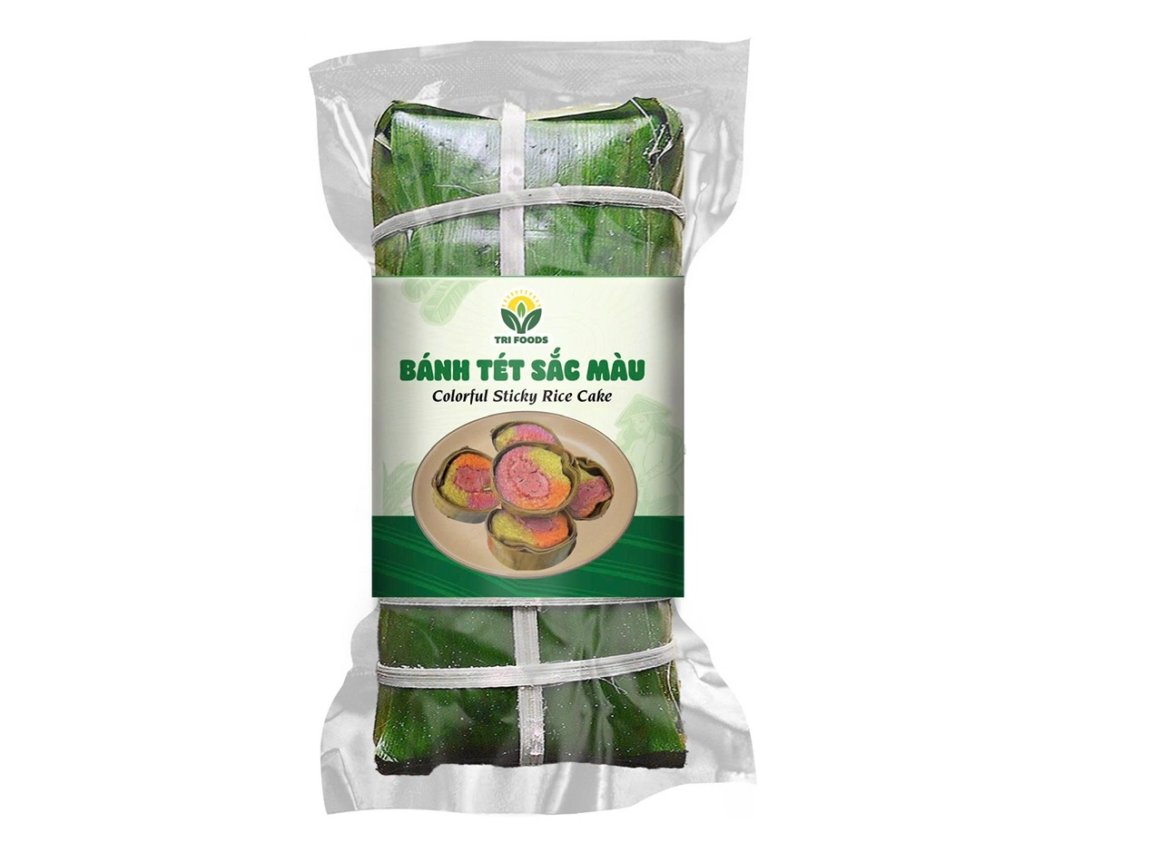 Bánh Tét Sắc Màu Tri Foods (800g) – Đặc Sản Miền Tây Rực Rỡ & Thơm Ngon