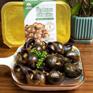 Ốc Bươu Sốt Tiêu Tri Foods (8 Phút Chế Biến) – Đậm Đà, Cay Nồng Chuẩn Vị.